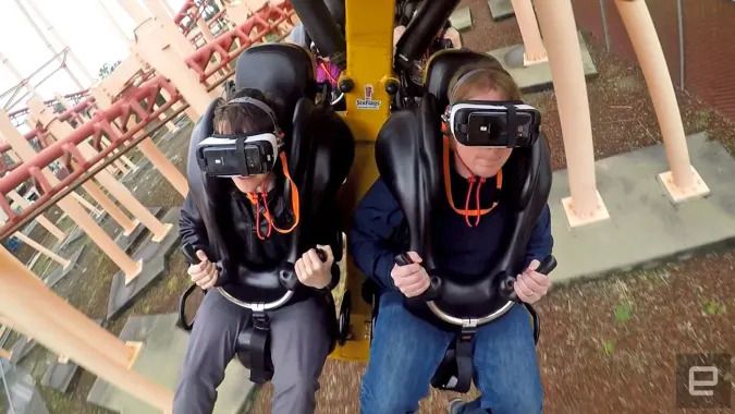 Six Flags' new VR roller coaster is both breathtaking and broken