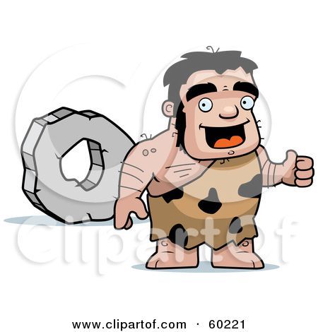 60221-Stalky-Caveman-Character-Standing-